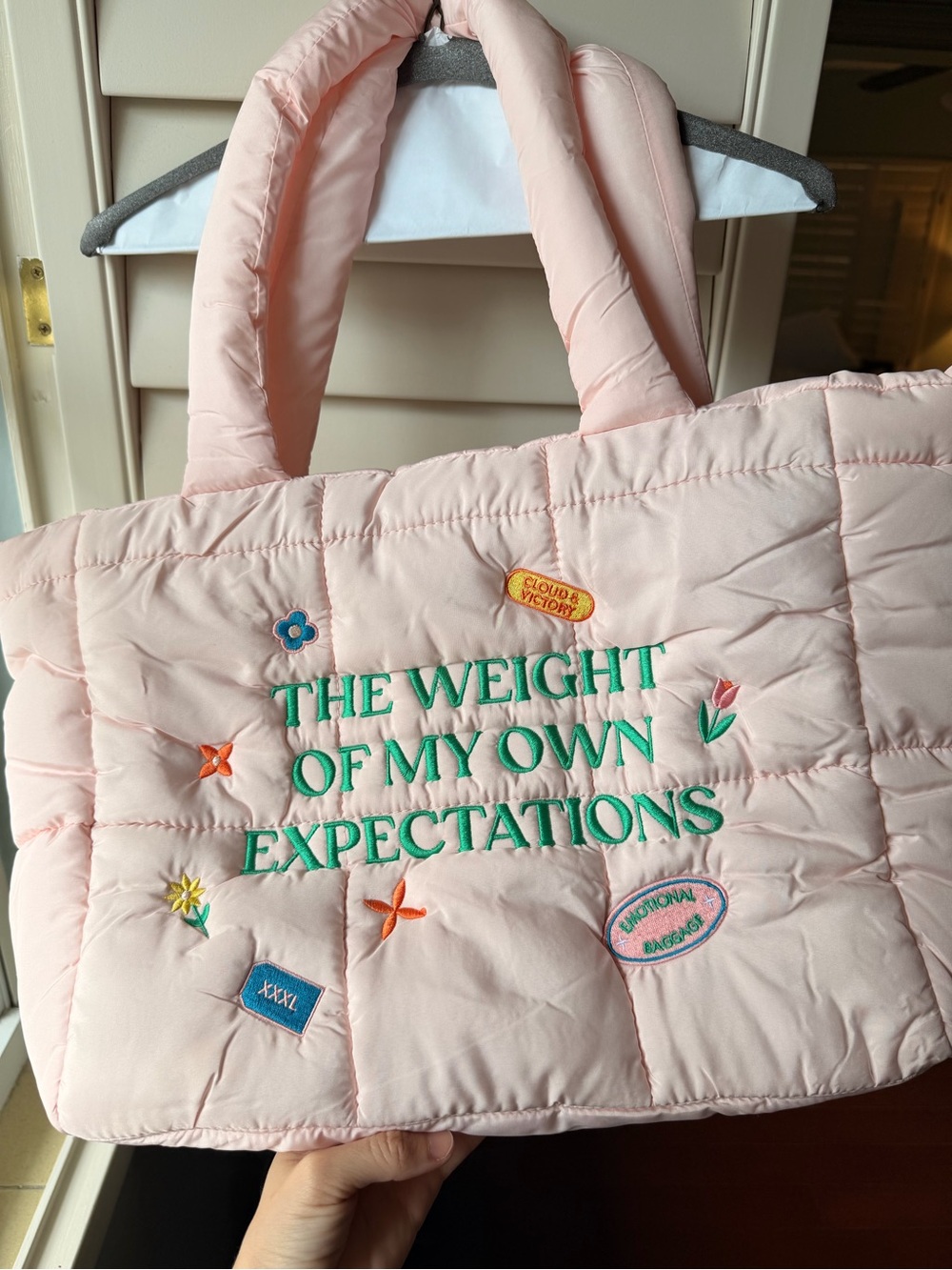 Puffer tote bag